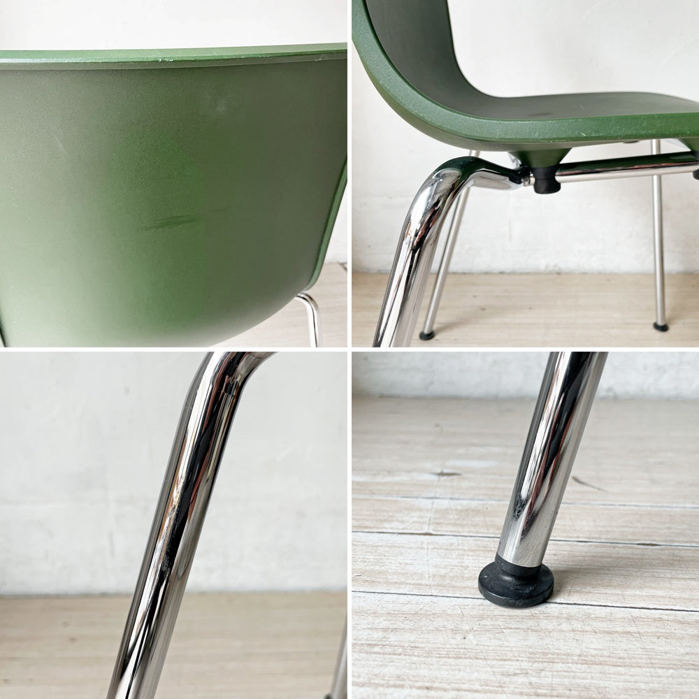 ヴィトラ vitra ハル HAL Tube ハルチューブ ダイニングチェア スタッカブル スタッキングチェア グリーン ジャスパー・モリソン B ★