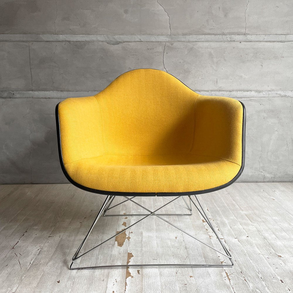 ハーマンミラー Herman Miller アームシェルチェア モダンファニチャーセールス FRP アプホルスター キャッツクレイドル イームズ ビンテージ ファブリック張り替え済み ♪