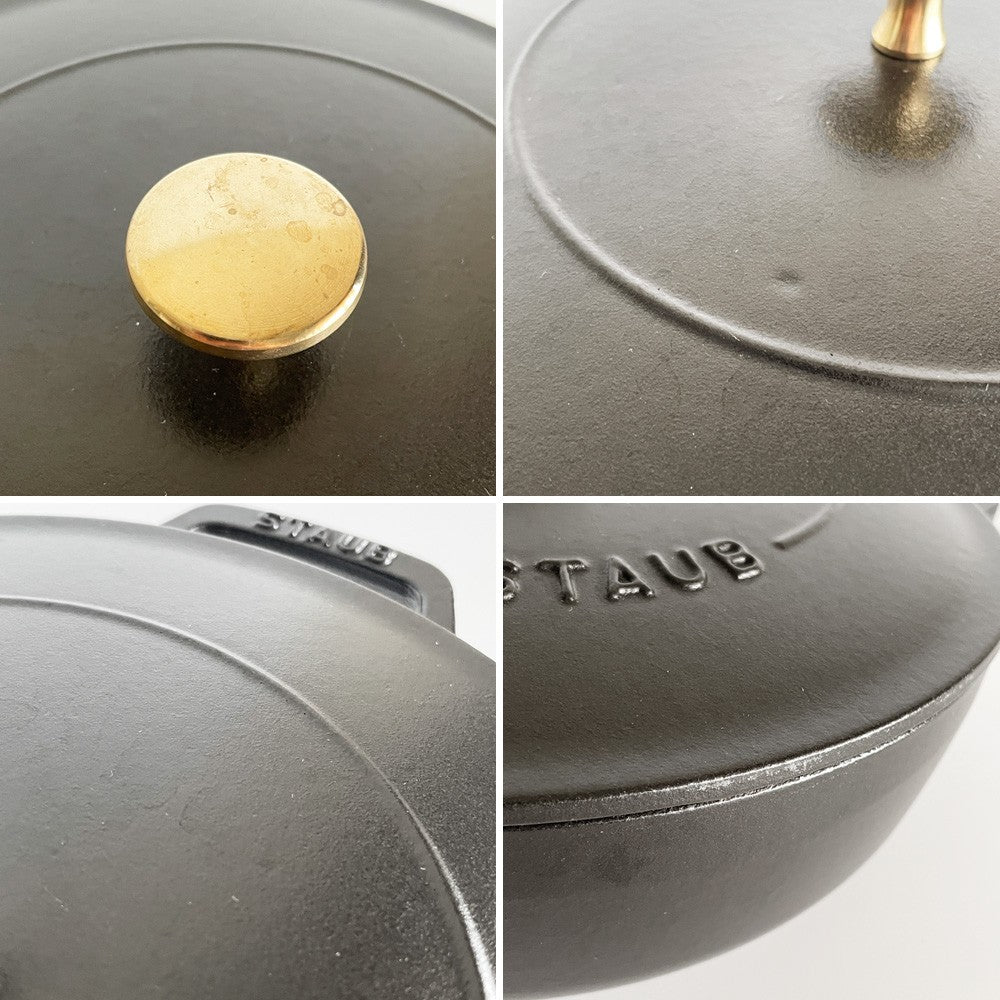 ストウブ STAUB ブレイザー ソテーパン 両手鍋 ホーロー鍋 ブラック 26cm 鋳物 鋳鉄 オーブン IH対応 フランス ■