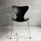 フリッツハンセン Fritz Hansen 3107 セブンチェア カラードアッシュ ブラック 80's ビンテージ vintage アルネ・ヤコブセン デンマーク  A ♪
