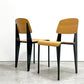 スタンダードチェア Standard chair リプロダクト ナチュラルオーク×ブラック ジャン・プルーヴェ Jean Prouve 名作椅子 B ●