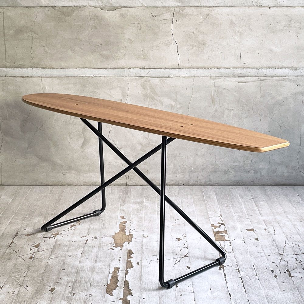 東屋 AZUMAYA スケートボードテーブル skateboard table ROSIL ロシル サイドテーブル スチール メラミン化粧合板 インダストリアル B ♪