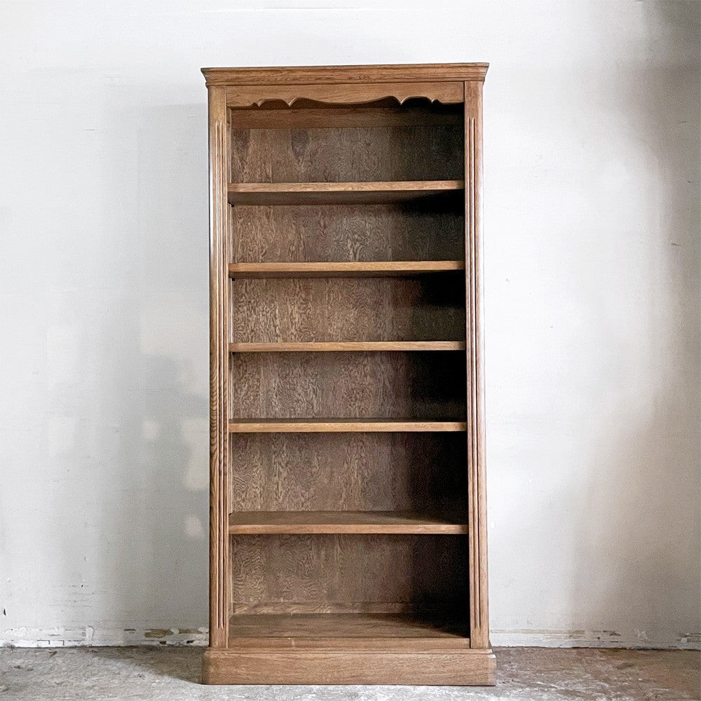 山室家具製作所 エスポアール ESPOIR No.115 オープン書棚850 6段 ブックシェルフ 本棚 ナラ材 H180cm 国産家具 ■