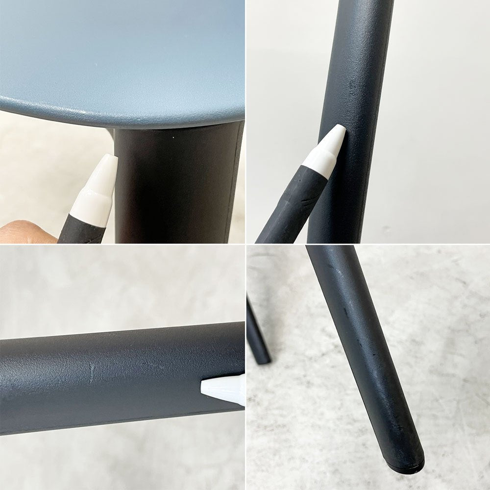 ヴィトラ Vitra ベルヴィルチェア Belleville Chair ダイニングチェア スタッキングチェア シーブルー ロナン & エルワン・ブルレック D ●