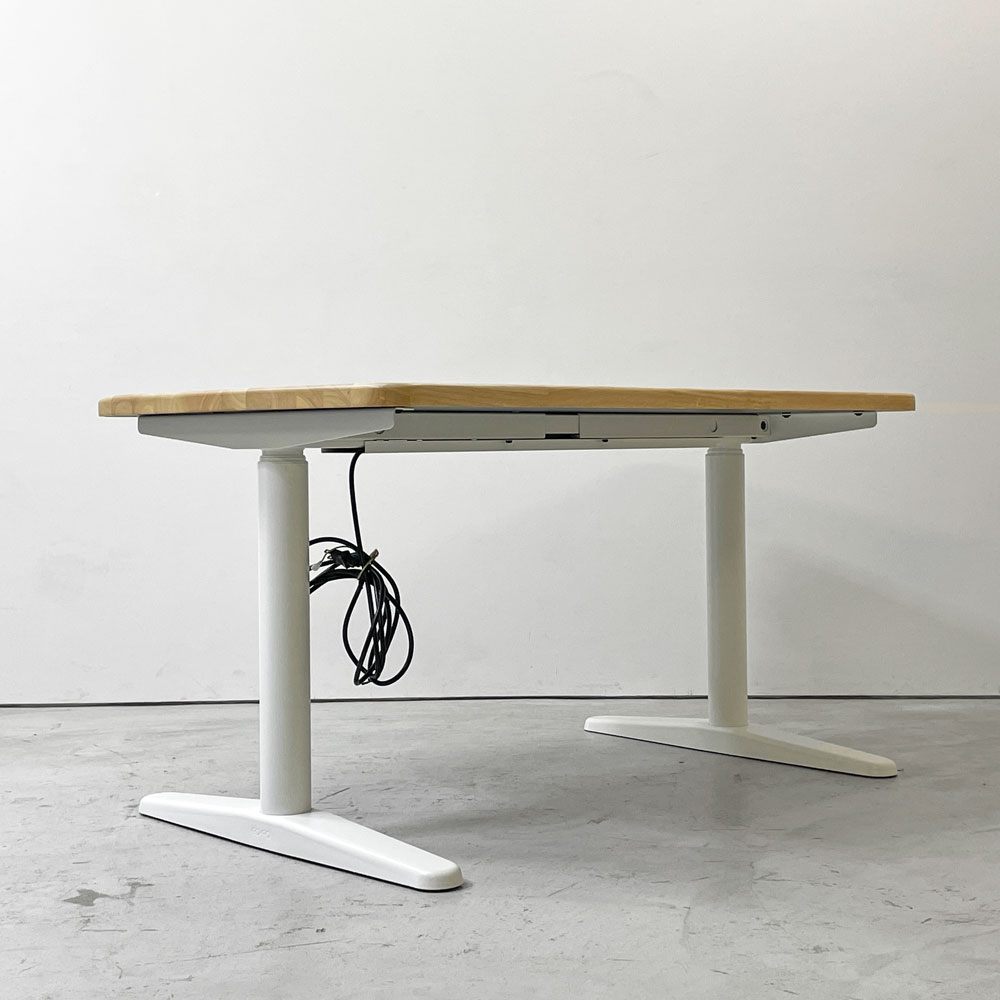 コフォ COFO コフォ デスク プレミアム COFO Desk Premium 電動式 昇降デスク ラバーウッド材 ナチュラル スチール脚 W120cm 定価￥85,999- ●