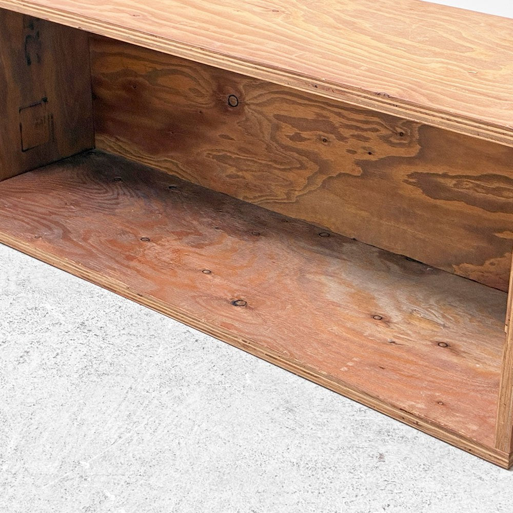 オーダー家具 木製ボックス 国産木材 木製 オープンシェルフ ディスプレイラック 造作 W120cm B ●