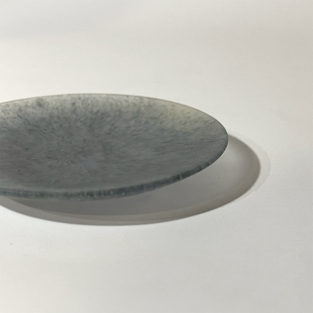 波多野裕子 パート・ド・ヴェール 小皿 7cm 現代作家 ★