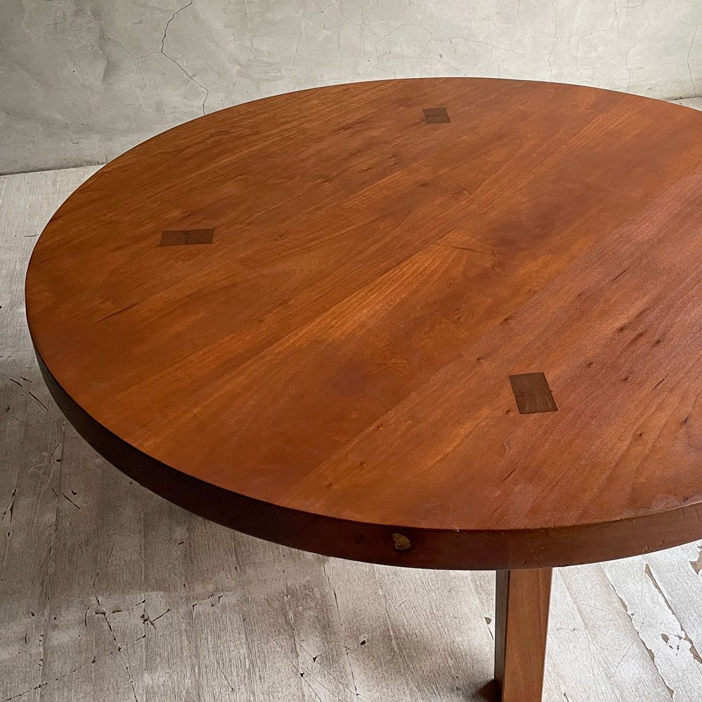 クラフトファニチャー craft furniture チェリー無垢材 ラウンド コーヒーテーブル ローテーブル 座卓 ちゃぶ台  和モダン♪