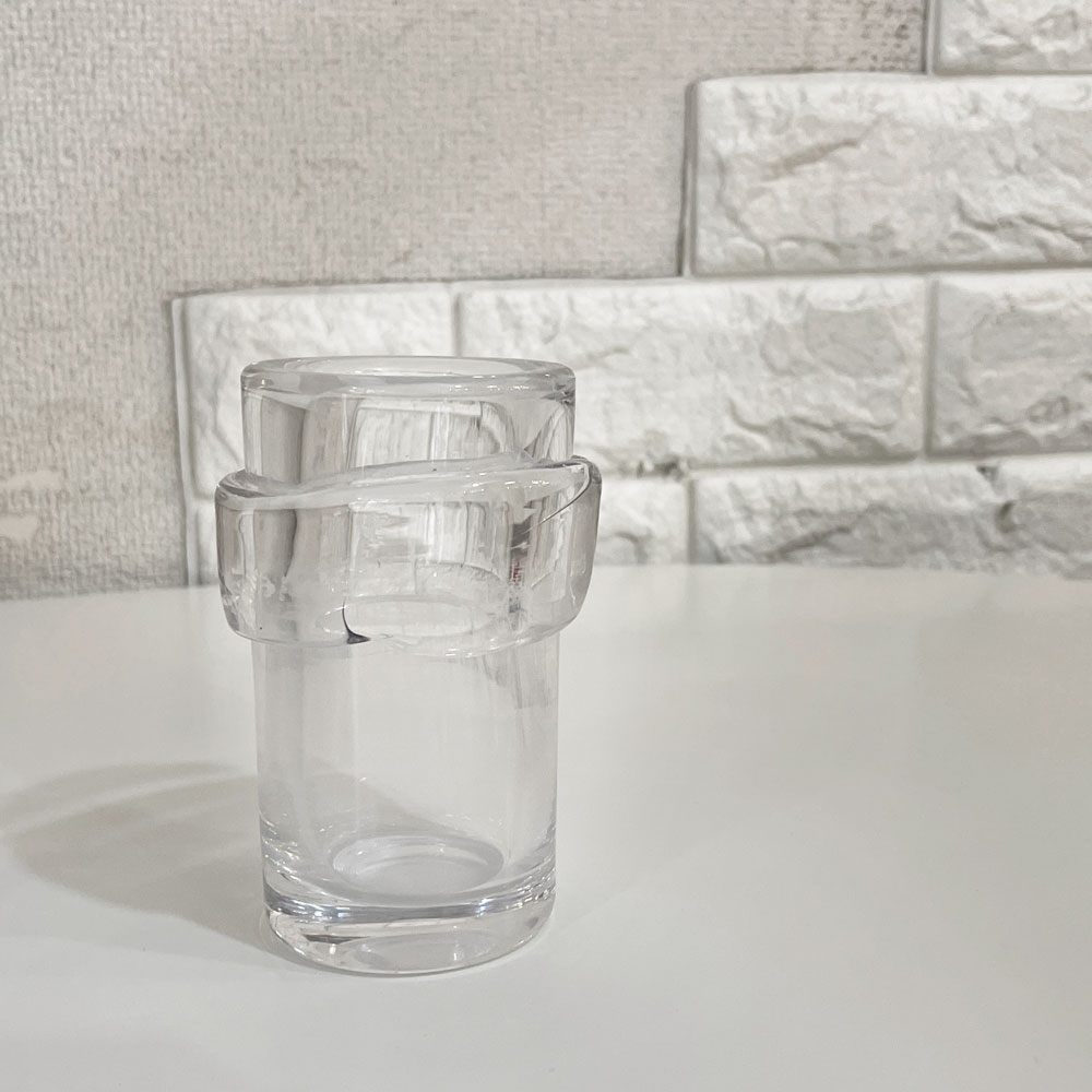 エリックホグラン Erik Hoglund フラワーベース 花瓶 クリアガラス H10cm ビンテージ 北欧雑貨 ◎