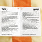ティカウ TIKAU ショール ウール100％ 70×180cm ボーダー柄 オレンジ系 フィンランド インド製 未使用品 A ●