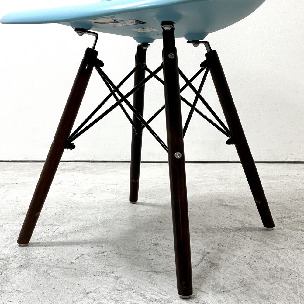 ヴィトラ Vitra サイドシェルチェア ペールブルー ドゥエルレッグ ポリプロピレン C&R イームズ ミッドセンチュリーモダン ●