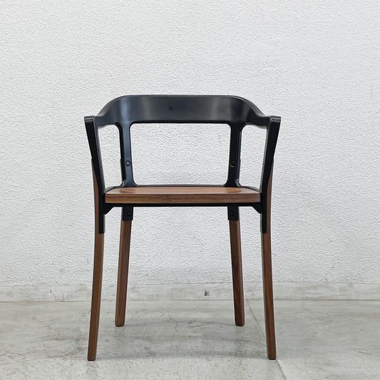 マジス Magis スティールウッドチェア Steelwood Chair ブラック×ウォールナット ロナン＆エルワン・ブルレック Ronan & Erwan Bouroullec 〓