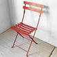 フェルモブ Fermob ビストロ BISTRO メタルチェア METAL CHAIR フォールディング ガーデンチェア レッド 折りたたみ フランス 定価¥22,000- ★