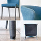 リーンロゼ ligne roset ロゼチルコ チェア ROSETCIRCO CHAIR ダイニングチェア ファブリック ブルー系 モダンデザイン フランス ◇