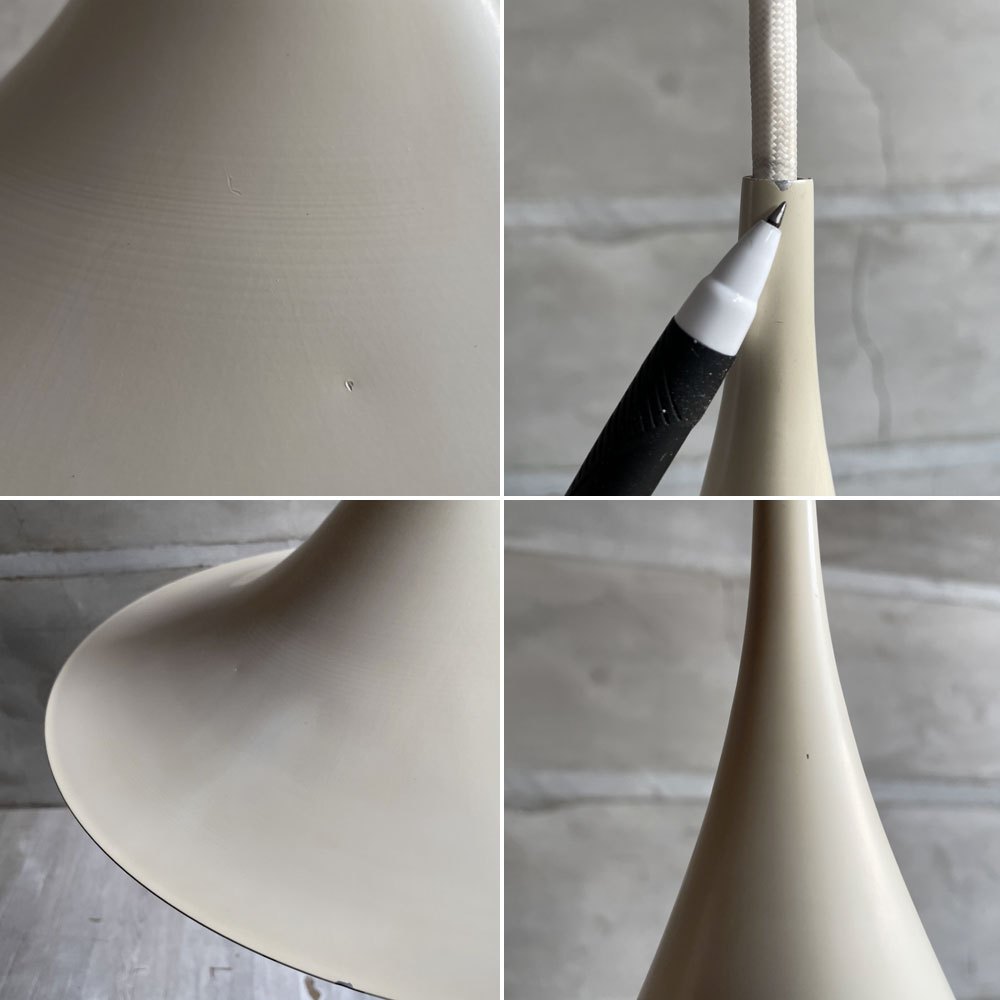 フォグ＆モーラップ Fog＆Morup セミ Semi ペンダントライト 47cm ホワイト クラウス・ボンデロップ&トーステン・ソーラップ 北欧ビンテージ ♪
