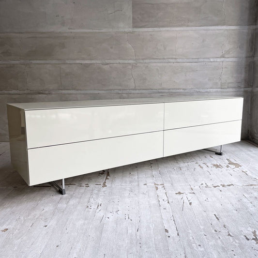 カッシーナイクスシー Cassina ixc. ロータス LOTUS シアターボード AVボード W170 グロッシーホワイト モダンデザイン 定価￥301,400- ♪