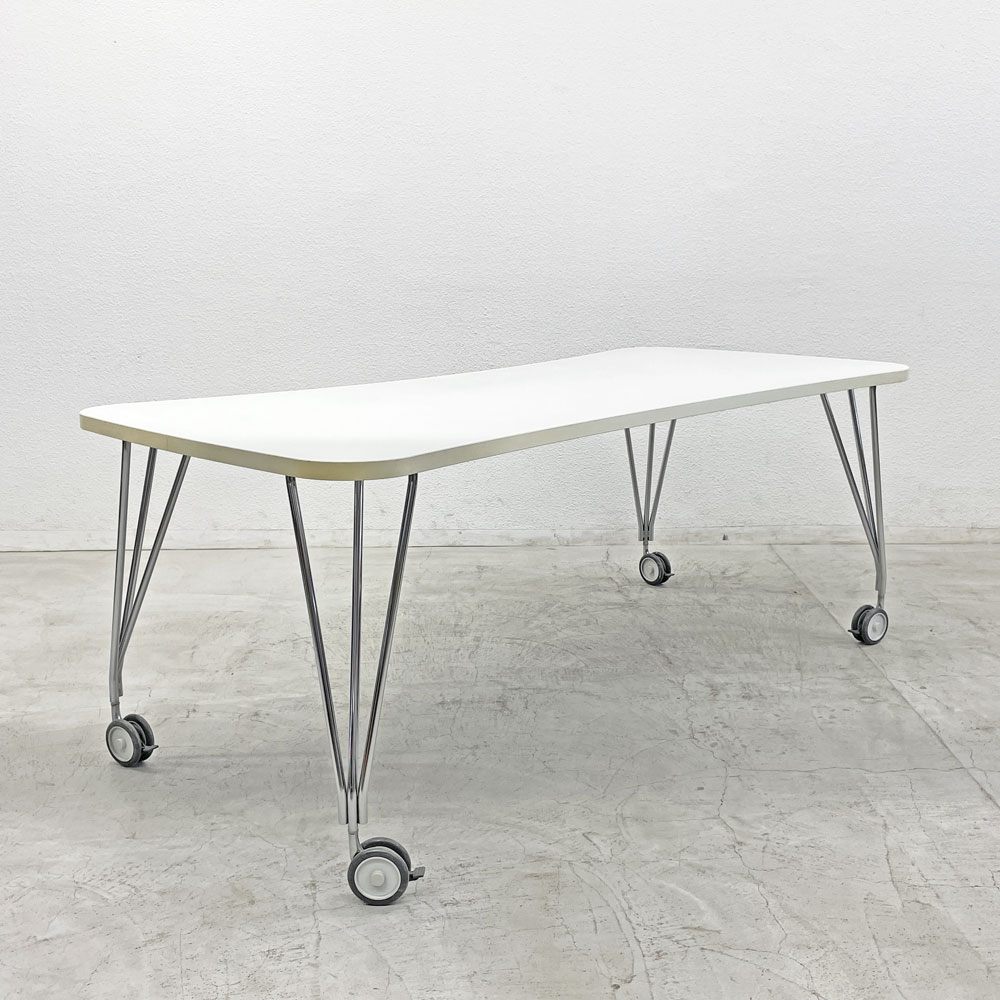カルテル Kartell マックステーブル MAX TABLE ホワイト ミーティングテーブル キャスター付 フェルーチョ・ラヴィアーニ Ferruccio Laviani イタリア〓