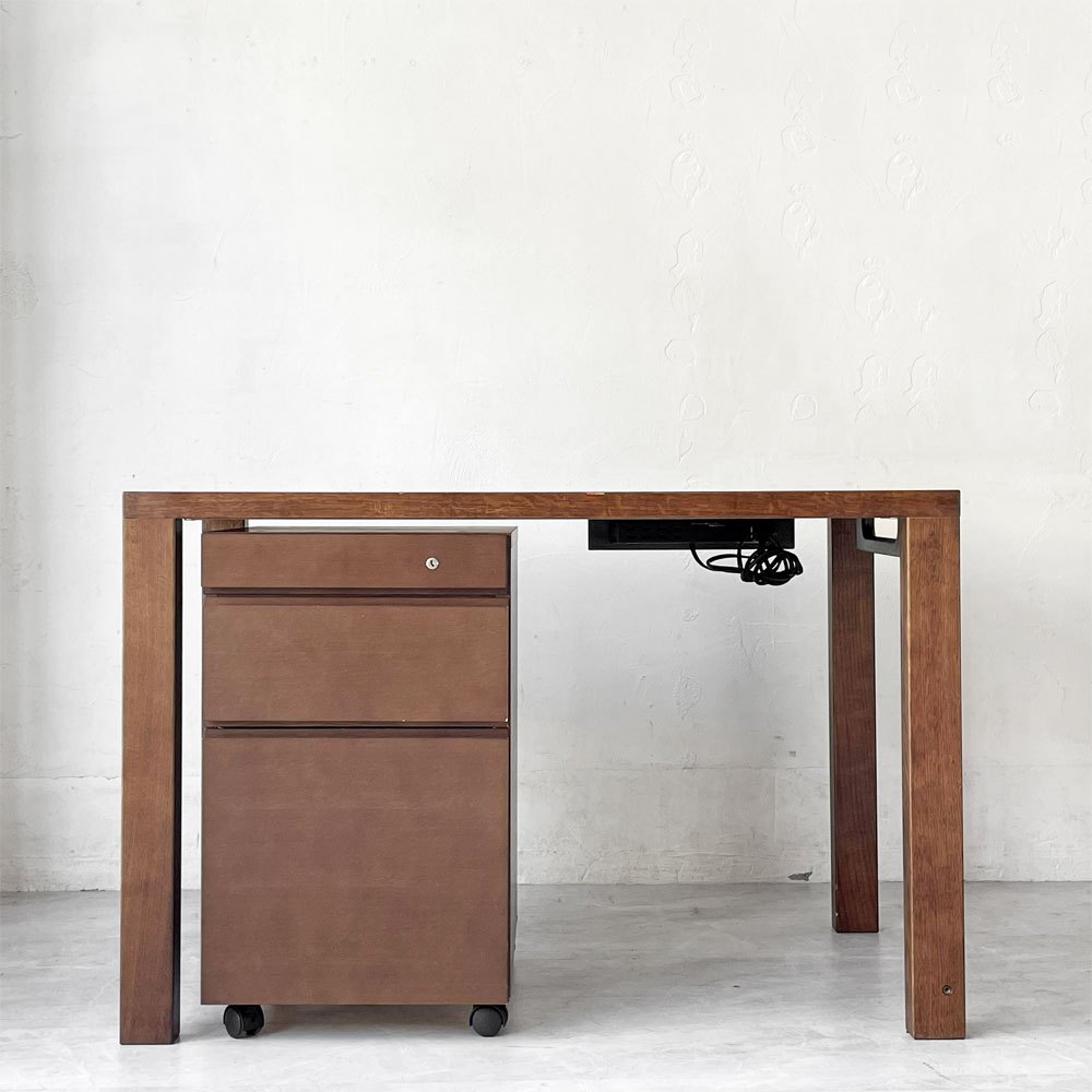 カリモク karimoku ボナシェルタ Buona scelta デスク+ デスクワゴンオーク材 W110cm 学習机 2点セット 参考価格￥178.750- ★