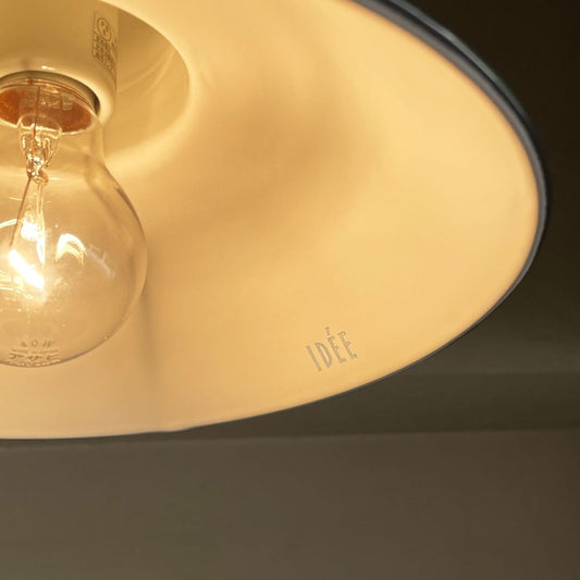 イデー IDEE ホーロー ペンダントライト PORCELAIN ENAMELED IRON 琺瑯 ブラック インダストリアルデザイン ■