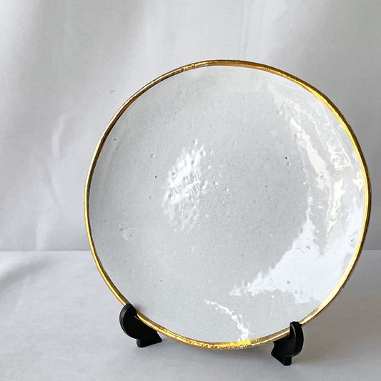 アスティエ・ド・ヴィラット Astier de Villatte クレジュス Cresus デザートプレート フランス Φ18cm B ◇