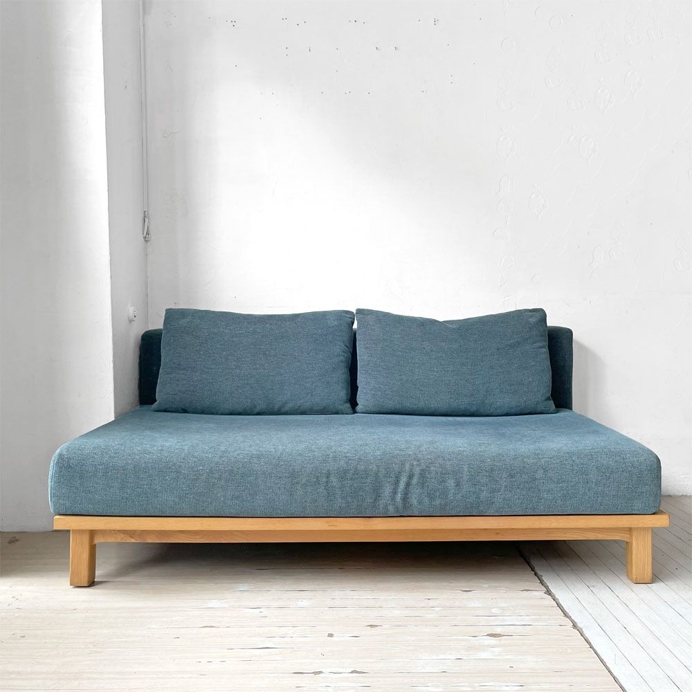 リセノ Re:CENO シーブ レクトユニットソファ SIEVE rect unit sofa ワイドタイプ W152cm ネイビー ナチュラル  定価￥129,800- ★