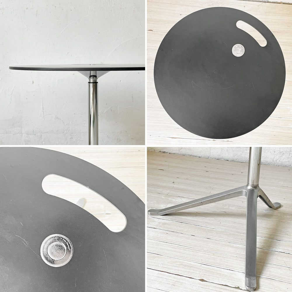 フリッツハンセン Fritz Hansen リトルフレンド LITTLE FRIEND サイドテーブル ブラック×クローム キャスパー・サルト 定価￥163,900- ★