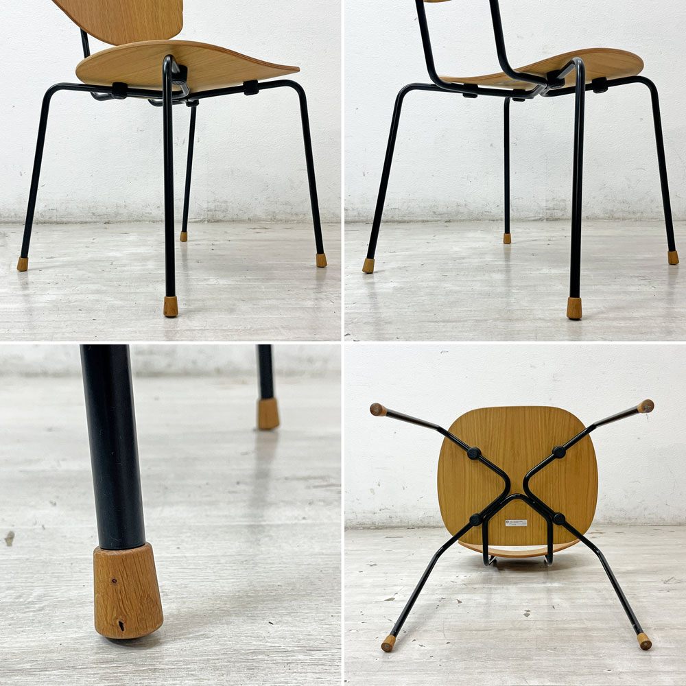 カールハンセン＆サン Carl Hansen & Son VLA26T Vegaチェア スタッキングチェア オーク材 ブラックスチール オイルフィニッシュ A ●