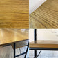 ジャーナルスタンダードファニチャー j.s.F パクストン PAXTON LD TABLE エルディーテーブル LDテーブル オーク材 ブラックスチール アジャスター付 定価¥44,000- ◎