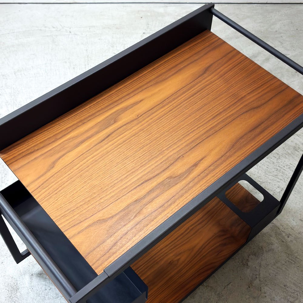 カッテラン イタリア cattelan italia モヒートウッド Mojito Wood サービスワゴン ウォールナットカラー Marino Burba 定価約￥449,900- ●