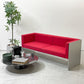 カッシーナイクスシー Cassina ixc. エアーフレーム AIR FRAME 30073 ミッドソファ MID SOFA 3人掛け 2シーター W166cm レッド系 ファブリック デヴィッド・チッパーフィールド ●