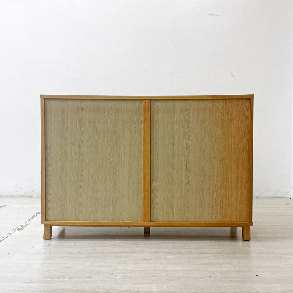 無印良品 MUJI タモ材 ワイドチェスト 箪笥 抽斗8杯 W120cm ナチュラル シンプルデザイン 廃番 ●