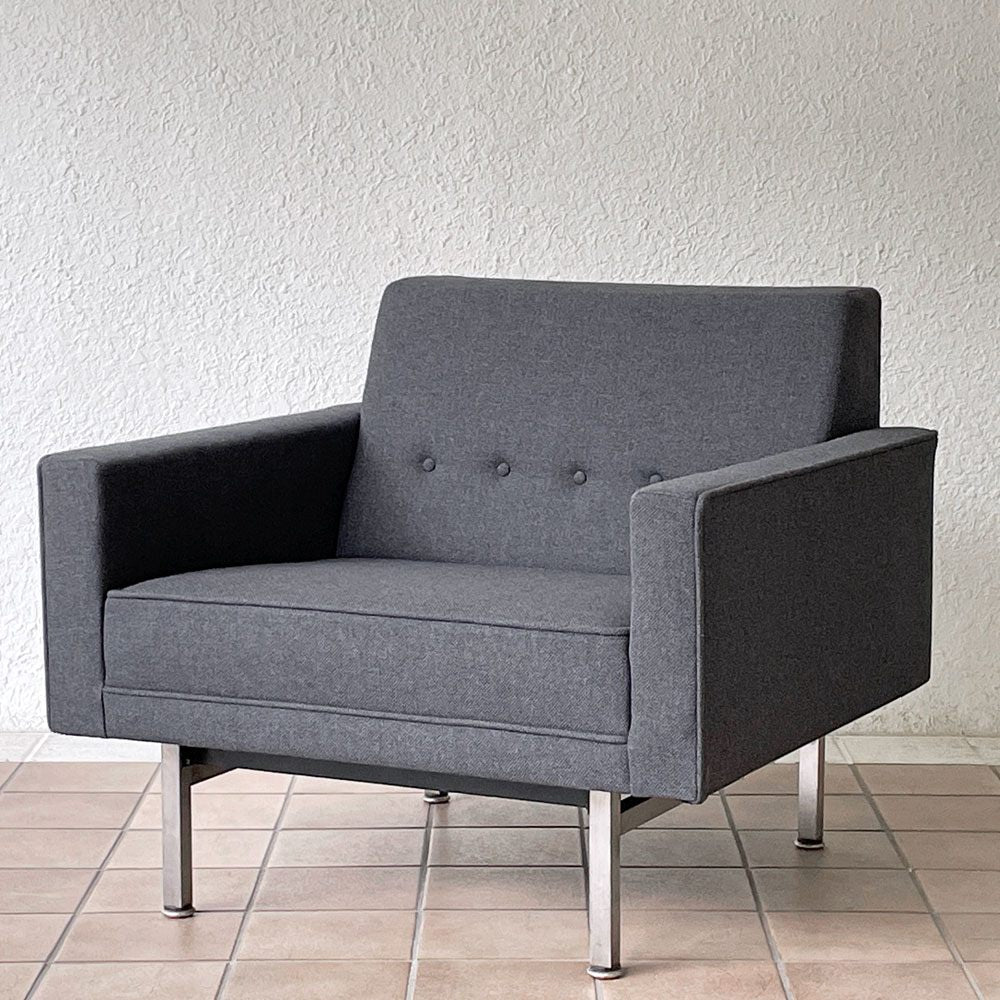 ハーマンミラー Herman Miller モジュラーシーティンググループ 1Pソファ ラウンジチェア ジョージ・ネルソン ビンテージ ミッドセンチュリーモダン ◇