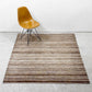 ゾランヴァリ ZOLLANVARI ペルシャ ギャッベ ラグ カーペット ボーダー柄 ブラウン系 205x158cm ●