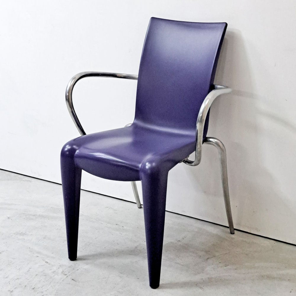 ヴィトラ Vitra ルイ20 Louis 20 スタッキングチェア ダイニングチェア アーム付 パープル フィリップスタルク Philippe Starck モダン ミニマル ミッドセンチュリー ●