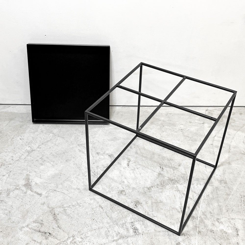 ヘイ HAY トレイテーブル Tray Table コーヒーテーブル センターテーブル Mサイズ ブラック W40cm スクエア 2Way 北欧 デンマーク モダン 定価￥42,900- D ●