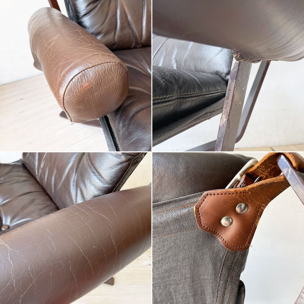 バットネ VATNE ファルコンチェア Falcon Chair ハイバック アーム付き メタルフレーム シガード・レッセル Sigurl Resell ノルウェー 希少デザイン ★