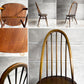 アーコール Ercol クエーカーチェア ダイニングチェア ハイバック オールドコロニアル ブラウン エルム材 × ビーチ材 UKビンテージ 英国家具 ♪