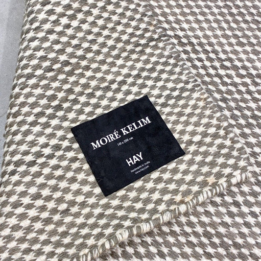 ヘイ HEY モアレ・ケリム Moire Kelim ラグ カーペット ウール 140×200cm 北欧 デンマーク ◎