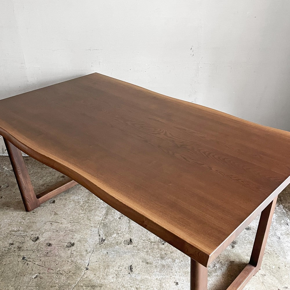 ウィドゥ スタイル WeDOStyle 琥珀 KOHAKU ダイニングテーブル ロの字脚 ミディアムビンテージ W150cm 関家具 美品 ■