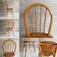 アーコール Ercol フープバックチェア ダイニングチェア スポークバック エルム材×ビーチ材 UKビンテージ 英国家具 ♪