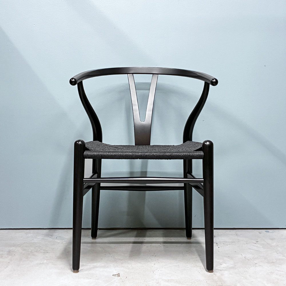 カールハンセン＆サン Carl Hansen & Son CH24 Yチェア ブラックラッカー×ブラックペーパーコード ビーチ材 ハンス・J・ウェグナー デンマーク 北欧家具 ◎