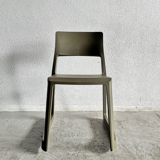 ヴィトラ Vitra ティプトン Tip Ton ワークチェア ダイニングチェア デスクチェア オリーブ スタッキング チルト機能 現行定価￥47,300- 未使用保管品 A 〓