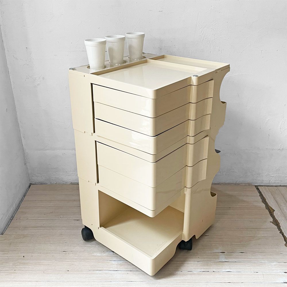 ビーライン B-LINE ボビーワゴン BOBY WAGON 日本限定色ベージュ 別売りコップ×3＆アクリルトレー、インナートレー ジョエ・コロンボ ★