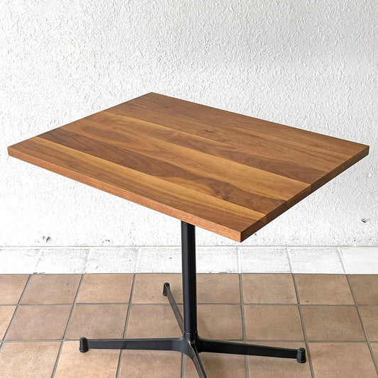 グリニッチ greeniche カフェテーブル Cafe Table 800×600 ウォールナット無垢材 Xレッグ ◇