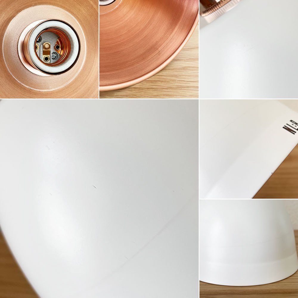 ヌークロンドン NOOK LONDON ノスタルジアライトリザーブ NL:R ミニチュアベル MINIATURE BELL & PENDANT SETS ペンダントライト ホワイト Φ15cm 箱付 定価￥28,600- ◎