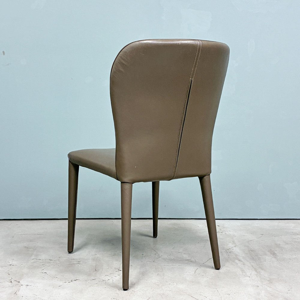 IDC大塚家具 OTSUKA フロイデ ダイニングチェア 本革 CL-579 モダンデザイン 廃盤品 ◎