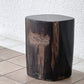 オーク ペトリファイド ウッド OAK Petrified Wood 珪化木 スツール H37.5cm サイドテーブル オブジェ ウッドストーン 鉱石 定価24万円 ◇