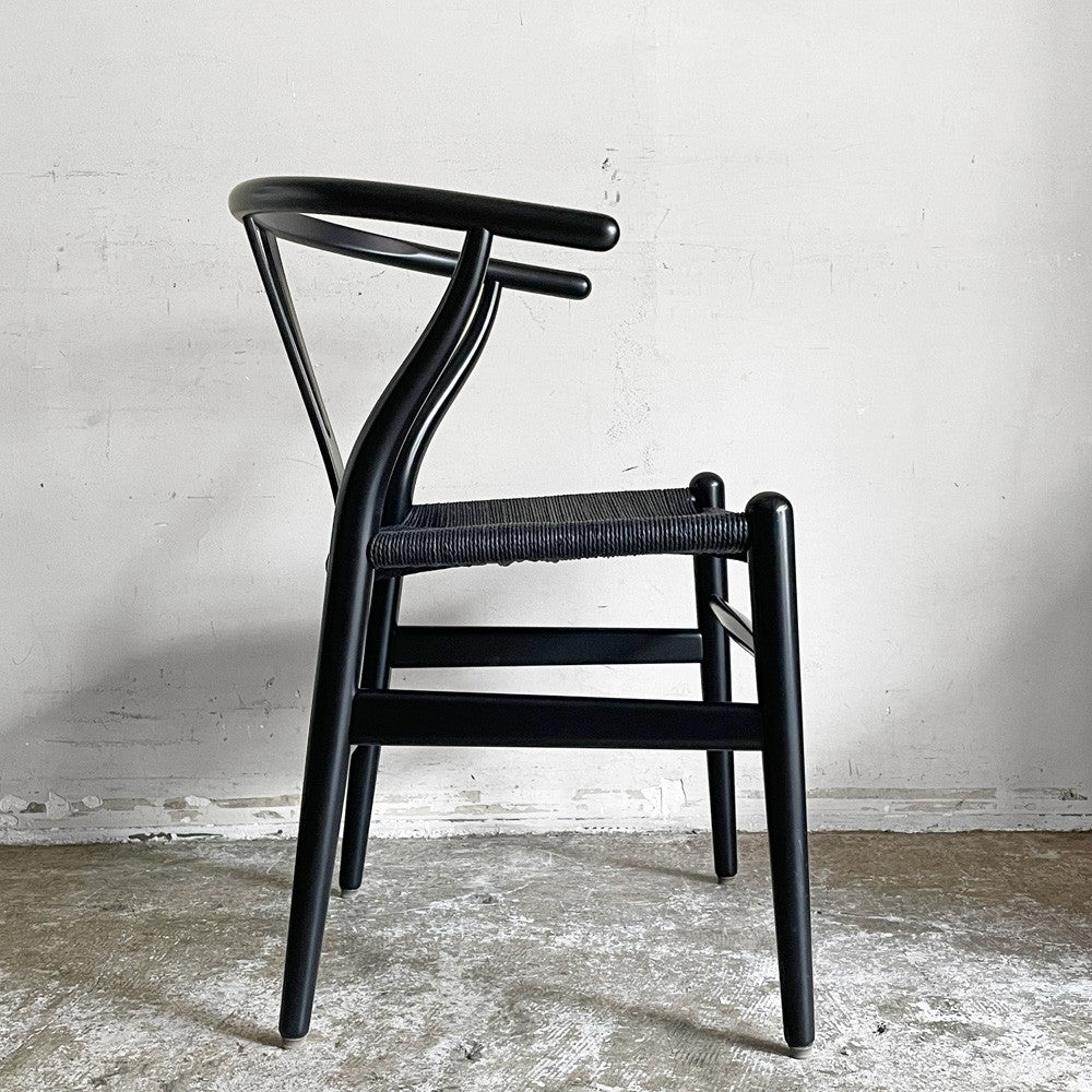 カールハンセン＆サン Carl Hansen & Son CH24 Yチェア ブラックラッカー×ブラックペーパーコード ビーチ材 ハンス・J・ウェグナー デンマーク 北欧家具 ■