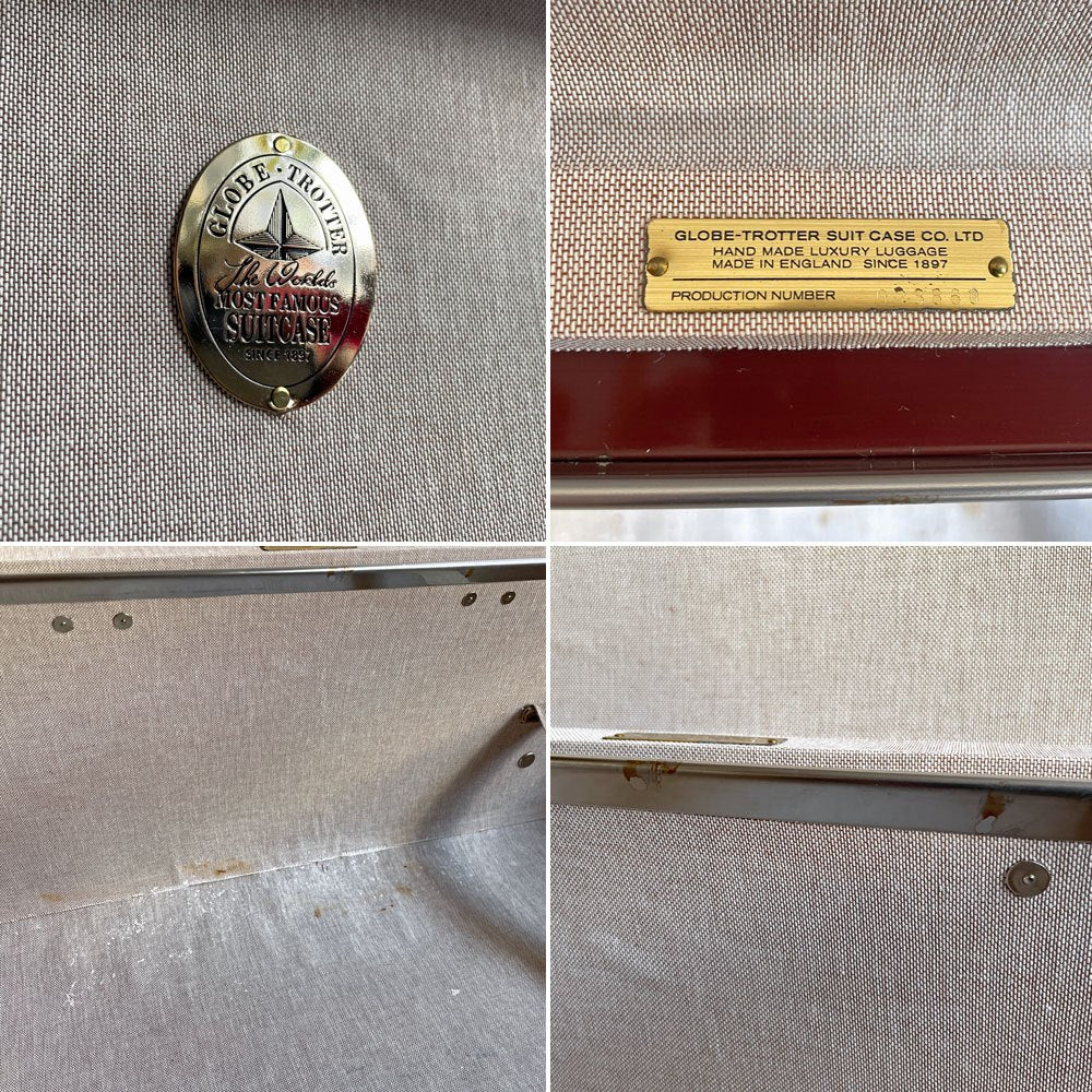 グローブトロッター GLOBE-TROTTER サファリ エクストラディープ スーツケース キャリーケース 2輪 33インチ 103L ブラウン×ナチュラル 廃番希少 ♪
