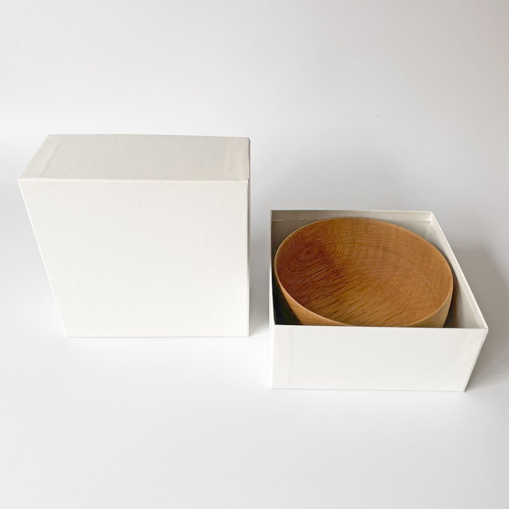 イイホシユミコ Lugn woodbowl W135×H60mm 現代作家 箱付き 美品 ★